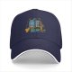 Black baseball cap with Mexican themed TARDIS graphic