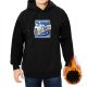 Black Hoodie With Blue Shell Brewing Co Graphic Print