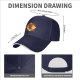 Black Baseball Cap With Fiery Warrior Silhouette Graphic