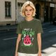 Olive T-Shirt With Cute Watermelon 'What A Melon' Graphic Design