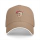 Black Baseball Cap With Cute Cat Eating Instant Ramen Graphic