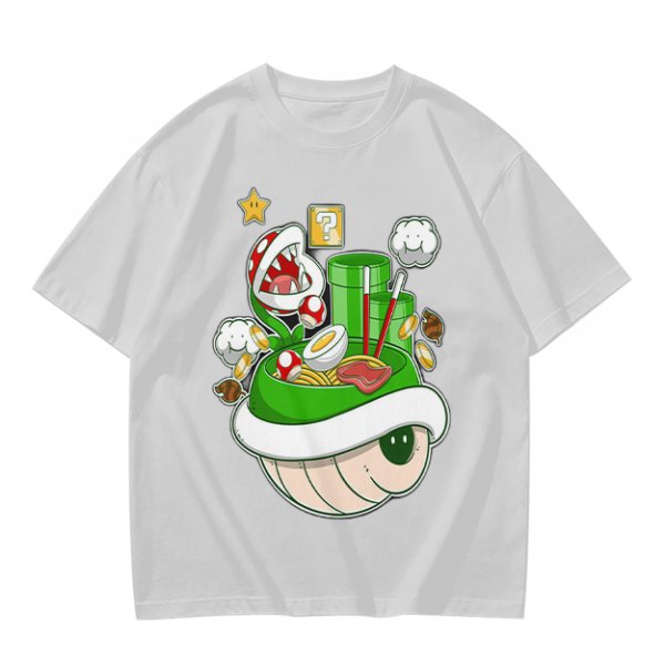 Super Mario Themed Ramen Graphic T-Shirt