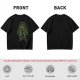 Olive T-shirt with Earth Bender Silhouette Graphic