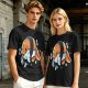 Olive T-Shirt With Cute Clownfish Sushi Graphic Print