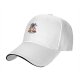 Black baseball cap with a tired red panda graphic and 'Another Fine Day' text