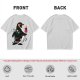 Olive T-Shirt With Cosmic Penguin And Ice Cream Print
