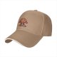Black Baseball Cap With Skateboarding Chocolate Chip Cookie Graphic