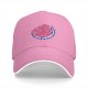 Black baseball cap with cartoon poop graphic and text print
