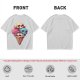 Olive T-Shirt With Skull Ice Cream Cone Graphic