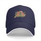 Black baseball cap with Playa de los Muertos beach club graphic