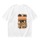 Olive T-Shirt With Cute Cats Doing Laundry Graphic