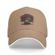 Black baseball cap with cat remote movie graphic print