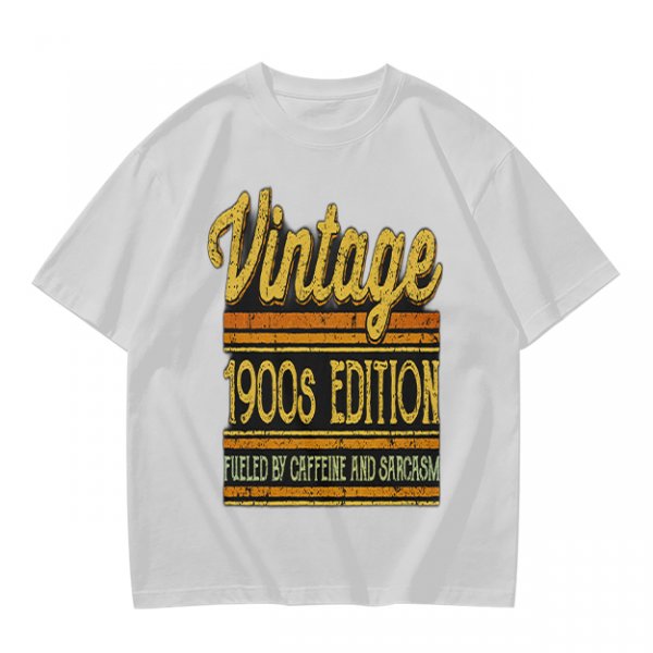 Vintage 1900s Edition Fueled By Caffeine And Sarcasm T-Shirt