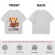 Olive T-Shirt with Cute Red Panda and I Just Don't Care Print