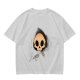 Olive T-shirt with Cute Grim Reaper Skull Graphic