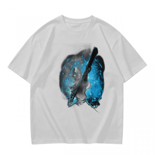 Olive T-Shirt With Galaxy Guitar Player Graphic Print