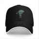 Black Baseball Cap With Alien Holding Drink Graphic