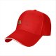 Black baseball cap with a cartoon flying burger graphic