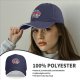 Black baseball cap with soccer panda and bear 'Goal Getters' graphic