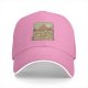 Black Baseball Cap With Retro Desert Pyramid Landscape Print