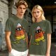 Olive T-Shirt with Mummy Candy Corn Halloween Graphic