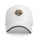 Black baseball cap with 'Stay Trashy' raccoon and opossum punk graphic