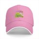 Black baseball cap with green chocobo cooking peas graphic