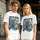 Olive T-Shirt With Sorcerer Mickey Starry Night Artwork