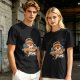Olive T-Shirt With Angel Pizza Slice 'Heaven's Slice' Graphic