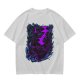 Olive Green T-Shirt With Neon Purple Avatar The Last Airbender Art Print