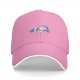 Black baseball cap with a sleeping cute cat graphic