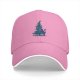 Black Baseball Cap With Decorated Christmas Tree Graphic