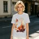 Anime Fire Bender Silhouette Graphic T-Shirt