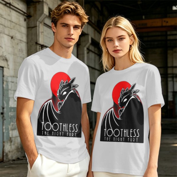 Toothless The Night Fury Dragon Graphic T-Shirt