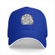 Black Baseball Cap With Raccoon Eating Graphic Print