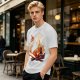 Anime Fire Bender Silhouette Graphic T-Shirt