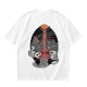 Olive T-shirt with Cat Sauron Tower Fantasy Art Print