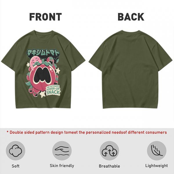 Kirby Maxim Tomato Power-Up Snack Graphic T-Shirt
