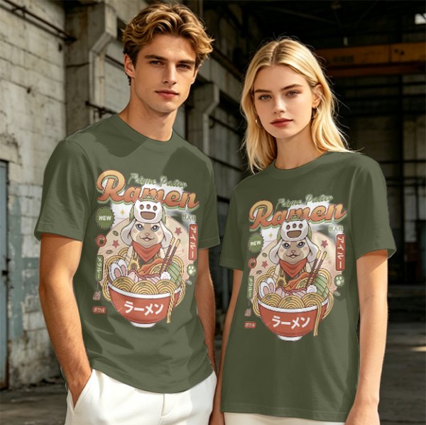 Palico Ramen Graphic Tee for Anime and Gaming Fans