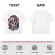 Olive Graphic Tee with Anime Character Group Print