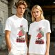Olive T-Shirt with 'Not Today I'm Berry Tired' Strawberry Print