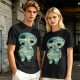 Olive T-Shirt With Fantasy Forest Spirit Graphic Print