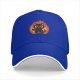 Black Baseball Cap With Cute Black Cat Surrounded By Flames Graphic