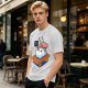 Olive T-Shirt With Sad Sushi Character Saying Thanks Chef Print