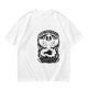 Olive T-shirt with Ghost and Occult Graphic Print