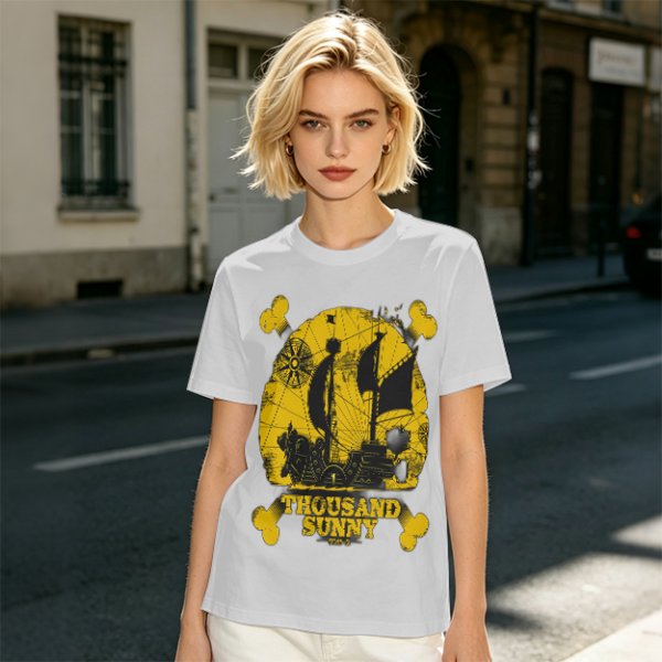 One Piece Thousand Sunny Pirate Ship Graphic T-Shirt