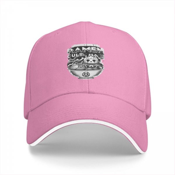 Black baseball cap with Ramen Cult graphic print