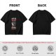 Olive Graphic T-Shirt With Tired Cat Holding Knife Slogan
