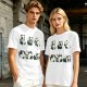 Olive T-Shirt With Cute Rolling Panda Graphic Prints