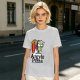 Olive T-Shirt with Surfer Pizza Character and Argyle Pizza Print